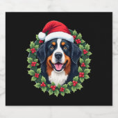 Funny Christmas Bernese Mountain Dog Tank Top Schaumweinetikett (Einzelnes Label)