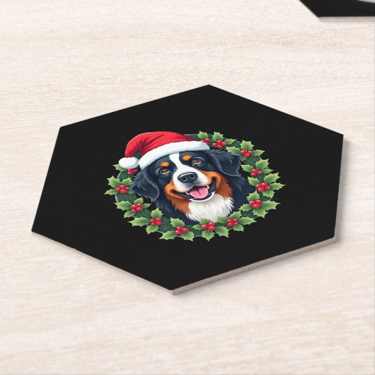 Funny Christmas Bernese Mountain Dog Tank Top Untersetzer (angewinkelt)