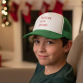 Funny Christmas Better Not Pout Simple Cute Truckerkappe