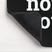 Funny Christmas Better Not Ut Black White T Shirt Mousepad (Ecke)