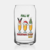 Funny Christmas Biertrinker Party Dosenglas (Rückseite)