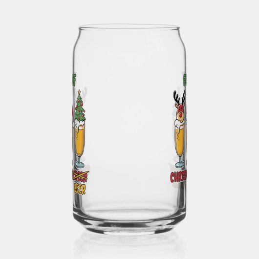 Funny Christmas Biertrinker Party Dosenglas (Rechts)