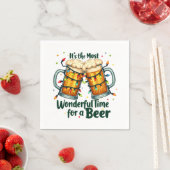 Funny Christmas Biertrinker Party Serviette (Beispiel)