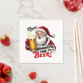 Funny Christmas Biertrinker Party Serviette (Beispiel)