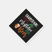 Funny Christmas Biertrinker Party Serviette (Ecke)