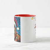 Funny Christmas Bigfoot Personalized Tasse (Zentrum)