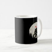 Funny Christmas Bigfoot Santa Hat Moon Sasquatch K Kaffeetasse (VorderseiteRechts)