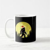Funny Christmas Bigfoot Santa Hat Moon Sasquatch M Kaffeetasse (Links)