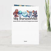 Funny Christmas Bigfoot Sasquatch Personalisiert Karte (Rückseite)