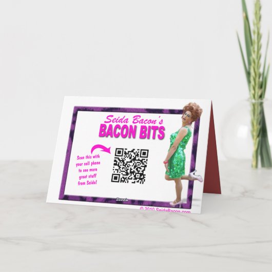 Funny Christmas Billboard Karte (Rückseite)