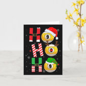 Funny Christmas Billiards Ho Ho Ho Xmas Matching P Karte (Gelbe Blume)