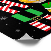 Funny Christmas Billiards Ho Ho Ho Xmas Matching P Poster (Ecke)