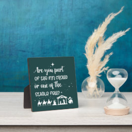 Funny Christmas bist du Teil der Inn Crowd? Fotoplatte