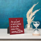 Funny Christmas bist du Teil der Inn Crowd? Fotoplatte (InSitu)