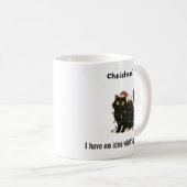 Funny Christmas Black Cat Lights Mug Kaffeetasse (VorderseiteRechts)