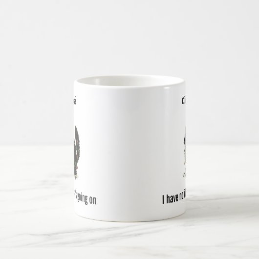 Funny Christmas Black Cat Lights Mug Kaffeetasse (Mittel)