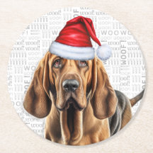 Funny Christmas Bloodhound Dog Lover Holiday