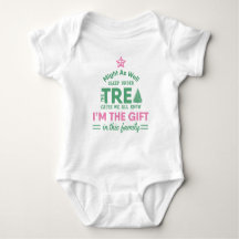 Funny Christmas Bodysuit Baby Girls Ich bin das Ge