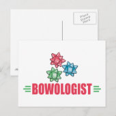 Funny Christmas Bow Lover Feiertagspostkarte (Vorne/Hinten)