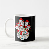 Funny Christmas Bowling Santa Bowling Ns Team Men Kaffeetasse (Links)