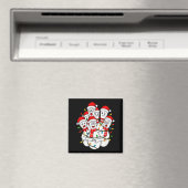 Funny Christmas Bowling Santa Bowling Ns Team Men Magnet (In Situ (Geschirrspüler))