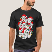 Funny Christmas Bowling Santa Bowling Ns Team Men  T-Shirt (Vorderseite)