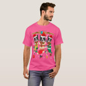 Funny Christmas Boxer Hunde T-Shirt (Vorne ganz)