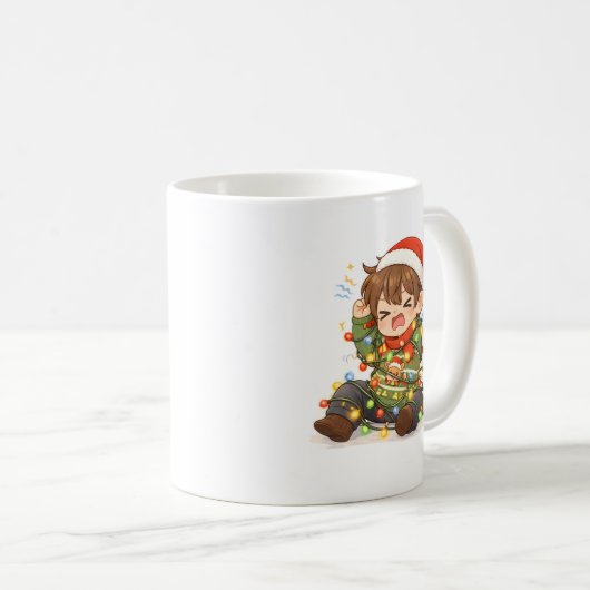 Funny Christmas Boy Mug Kaffeetasse (VorderseiteRechts)