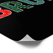 Funny Christmas Bruh Meme For Men Women Kids Girls Poster (Ecke)