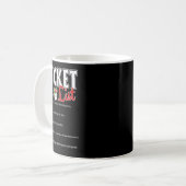 Funny Christmas Bucket List Design Xmas Holiday Hu Kaffeetasse (Vorderseite Links)