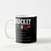 Funny Christmas Bucket List Design Xmas Holiday Hu Kaffeetasse (Links)