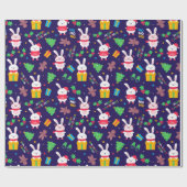 Funny Christmas Bunnies Geschenkpapier (Flach)