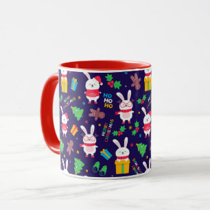 Funny Christmas Bunnies Tasse