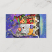 Funny Christmas Business Card Happy Gnomes Visitenkarte (Rückseite)