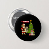Funny Christmas  Button (Vorne & Hinten)