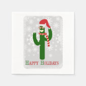 Funny Christmas Cactus Serviette (Vorderseite)