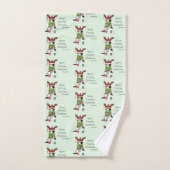 Funny Christmas Calico Cat Badhandtuch Set (Handtuch)