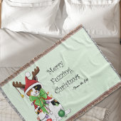 Funny Christmas Calico Cat Decke