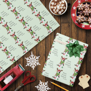 Funny Christmas Calico Cat Geschenkpapier