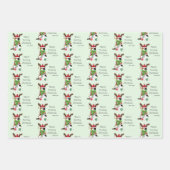 Funny Christmas Calico Cat Geschenkpapier Set (Vorderseite 2)
