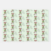 Funny Christmas Calico Cat Geschenkpapier Set (Vorderseite)