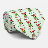 Funny Christmas Calico Cat Krawatte (Gerollt)