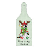 Funny Christmas Calico Cat Schneidebrett (Vorderseite)