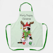 Funny Christmas Calico Cat Schürze (Vorderseite)