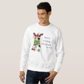 Funny Christmas Calico Cat Sweatshirt (Vorne ganz)
