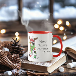 Funny Christmas Calico Cat Tasse