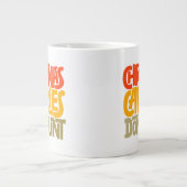 Funny Christmas Calories zählen Design nicht Jumbo-Tasse (Vorderseite)