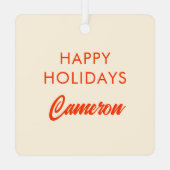 Funny Christmas Calories zählen Design nicht Ornament Aus Metall (Rückseite)