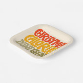 Funny Christmas Calories zählen Design nicht Pappteller (Gewinkelt)