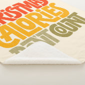 Funny Christmas Calories zählen Design nicht Sherpadecke (3/4)